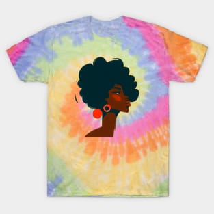 Afro Woman 70s retro design T-Shirt